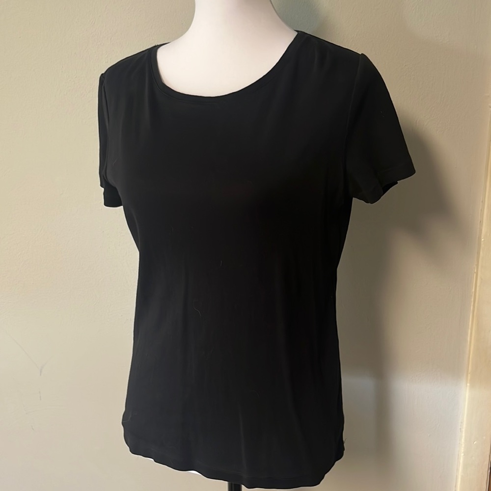 Talbots black tee size S